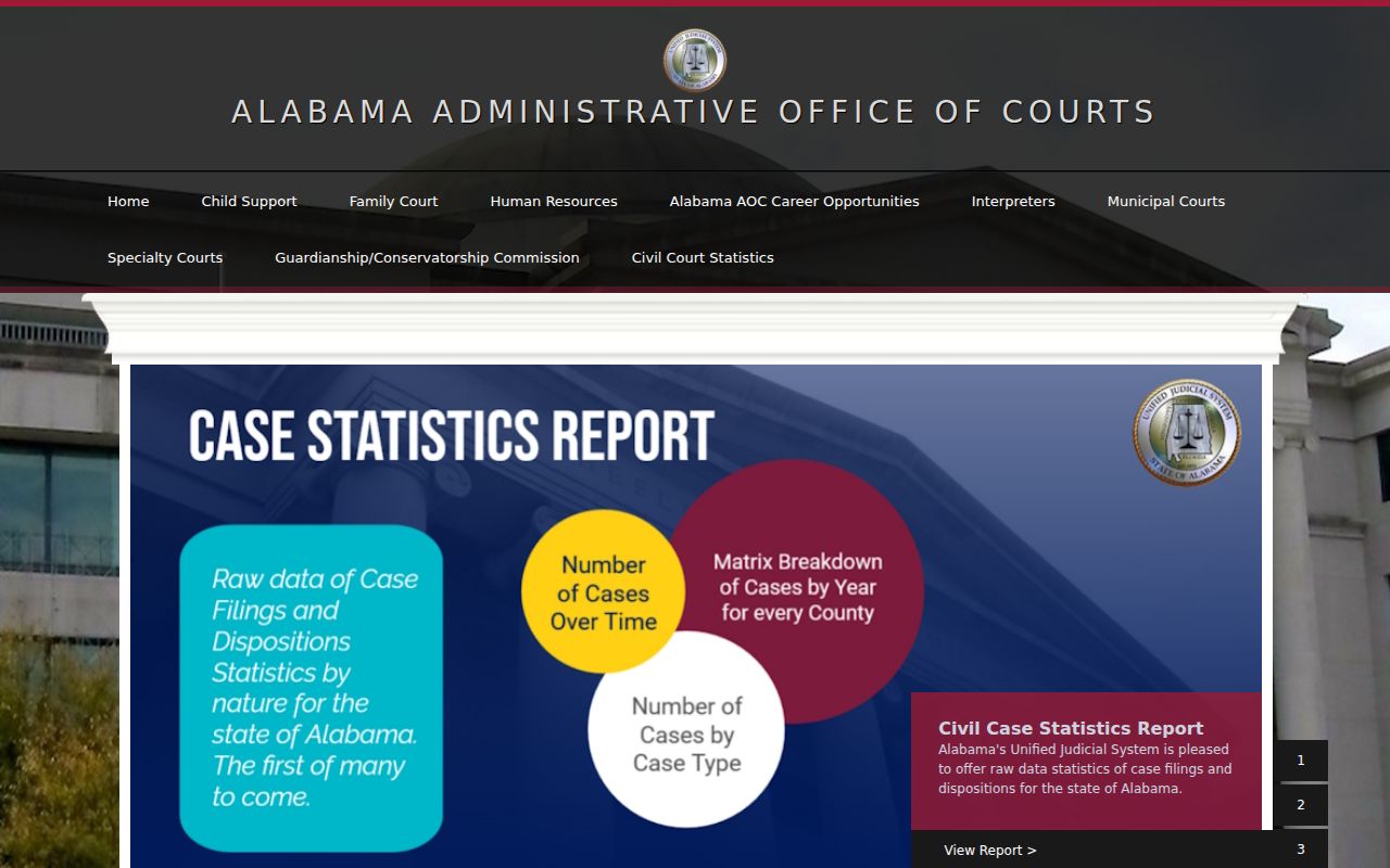 Alabama Judicial System court information portal